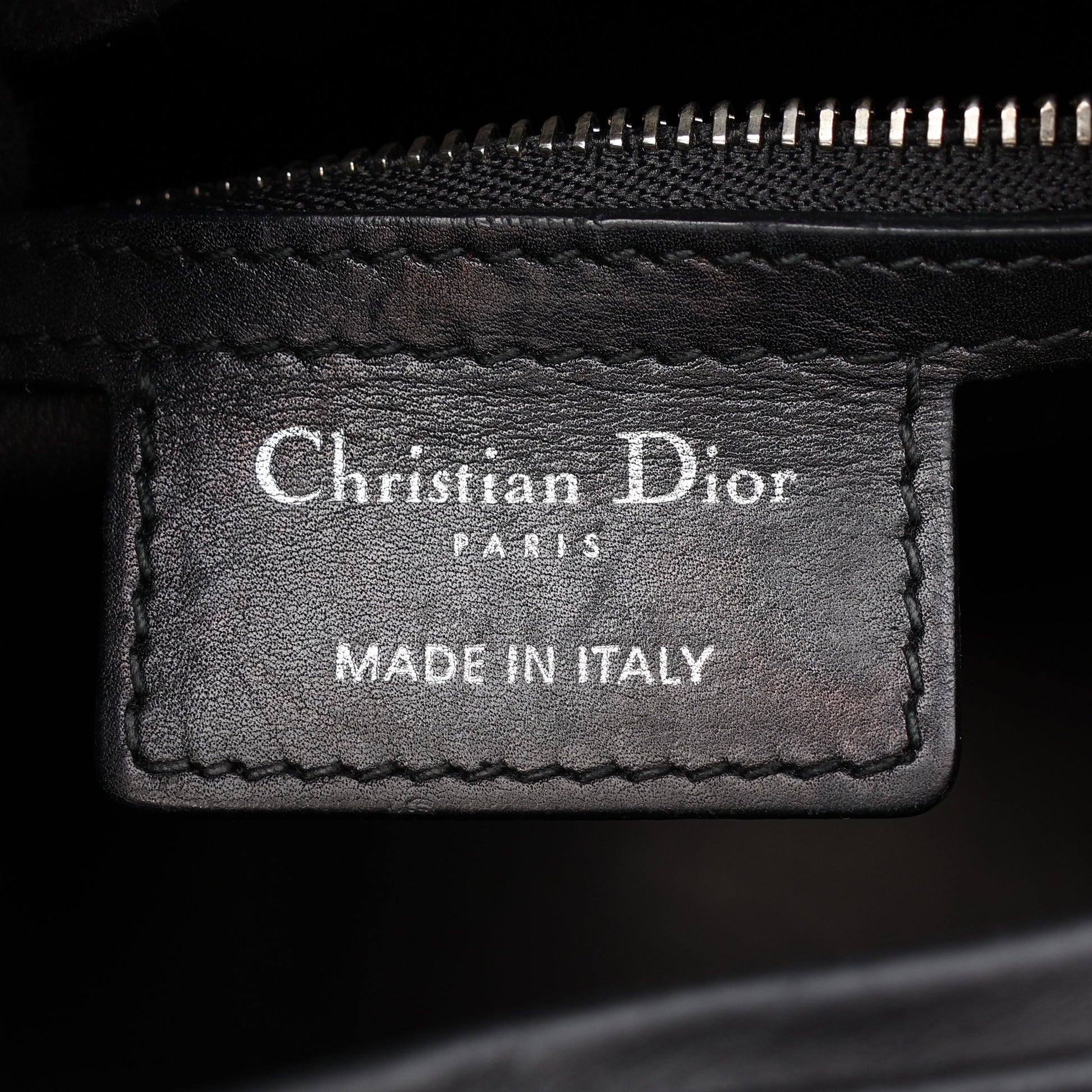 LADY DIOR レディディオール 2WAY ハンドバッグ レザー ブラック クリスチャンディオール バッグ Christian Dior