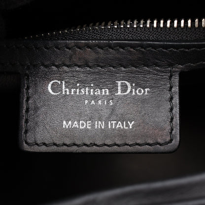 LADY DIOR レディディオール 2WAY ハンドバッグ レザー ブラック クリスチャンディオール バッグ Christian Dior