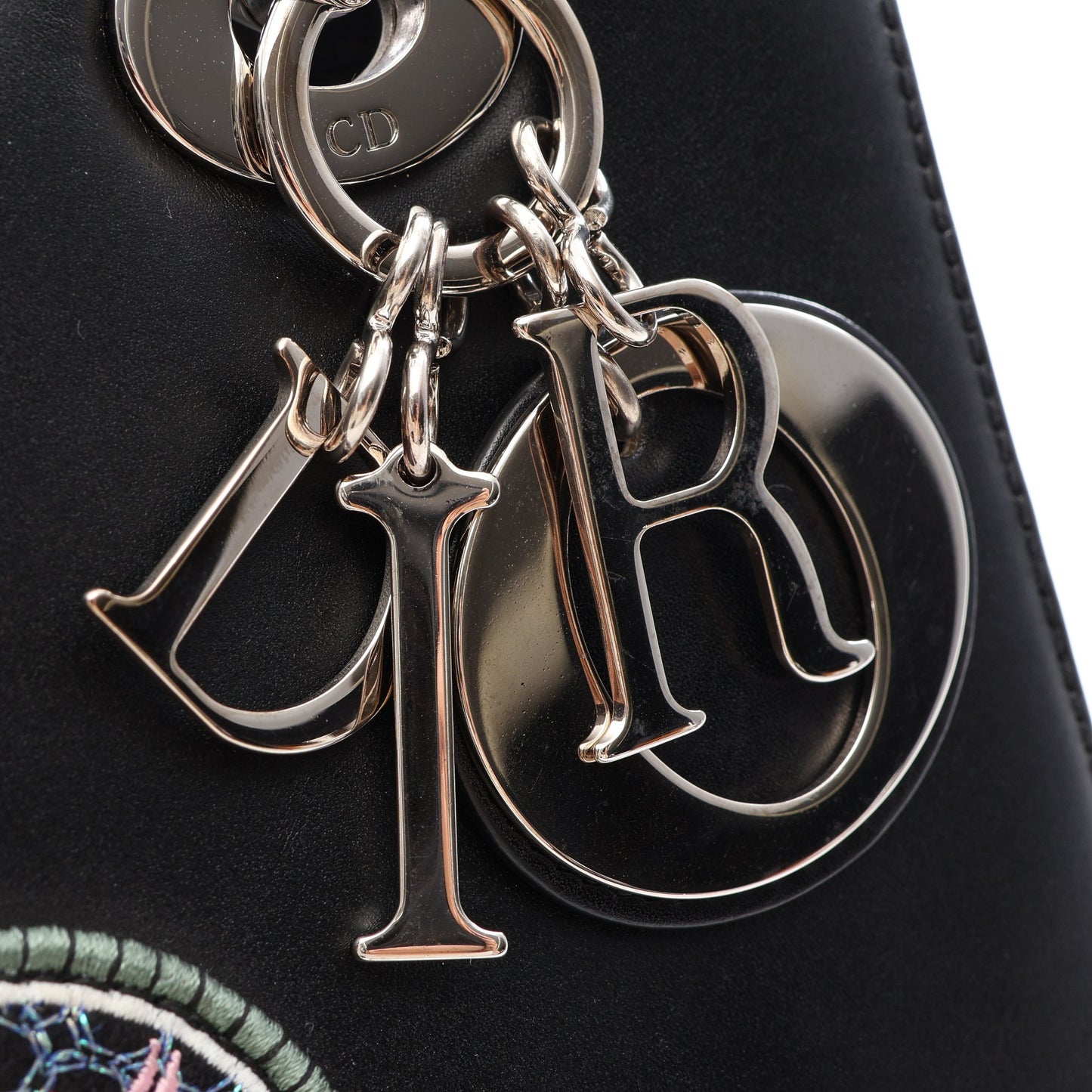 LADY DIOR レディディオール 2WAY ハンドバッグ レザー ブラック クリスチャンディオール バッグ Christian Dior