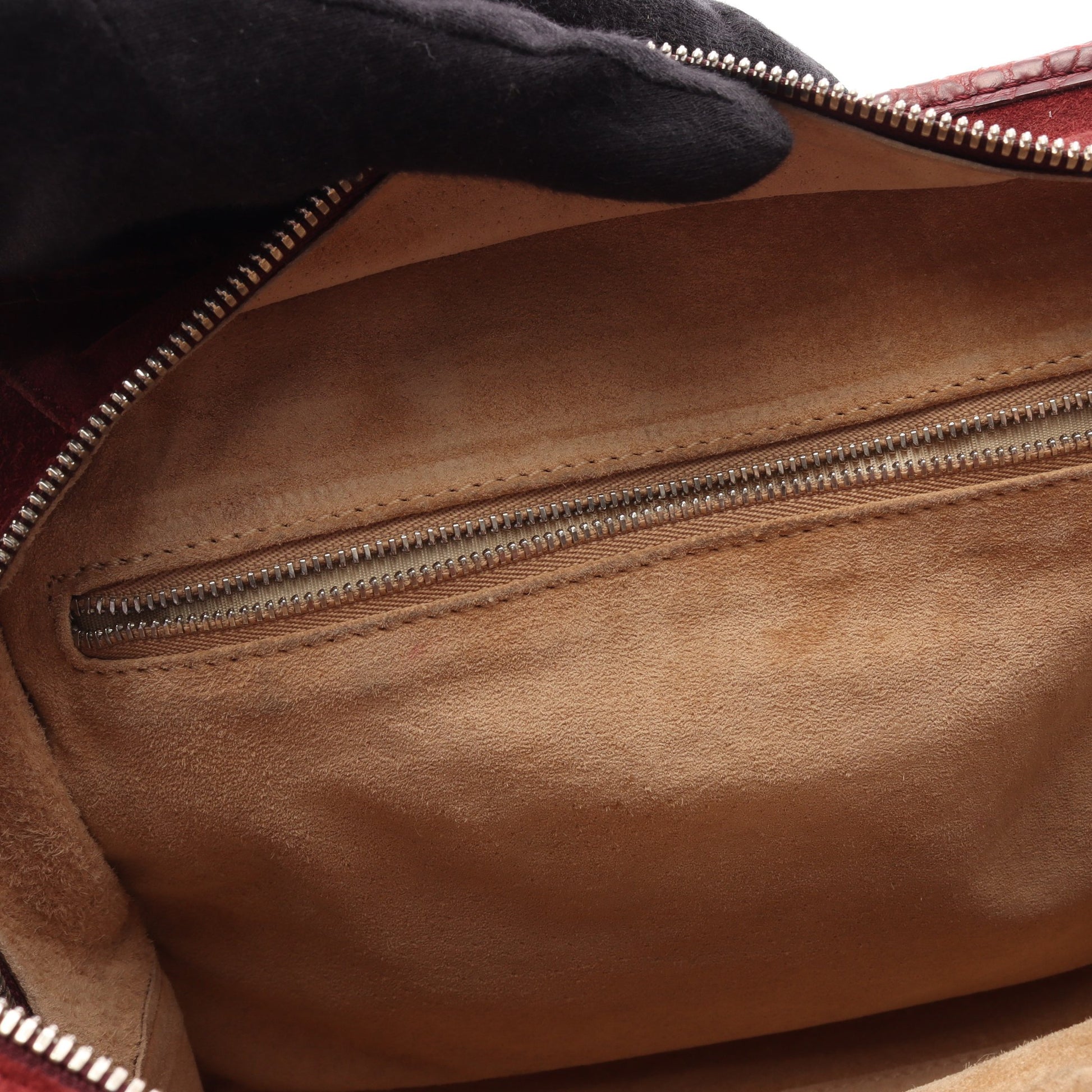 アマソナ ハンドバッグ スエード レザー ボルドー ロエベ バッグ LOEWE