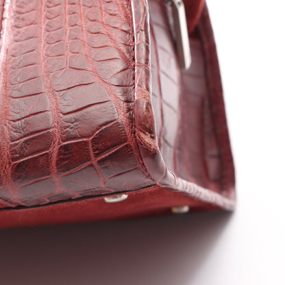 アマソナ ハンドバッグ スエード レザー ボルドー ロエベ バッグ LOEWE
