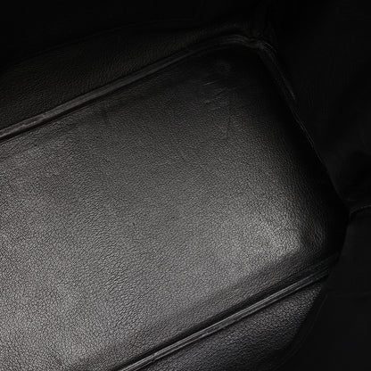 バーキン35 ハンドバッグ トゴ ブラック シルバー金具 □K刻印 エルメス バッグ HERMES