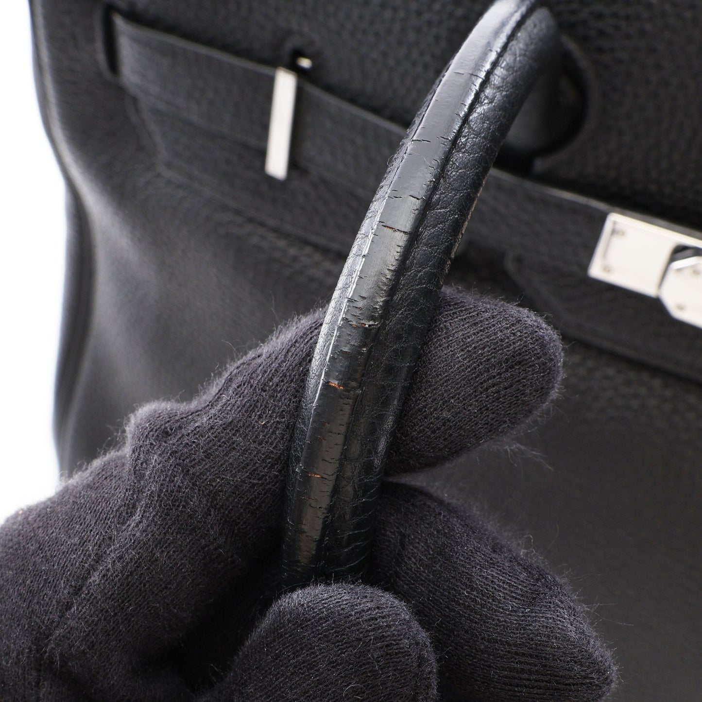 バーキン35 ハンドバッグ トゴ ブラック シルバー金具 □K刻印 エルメス バッグ HERMES