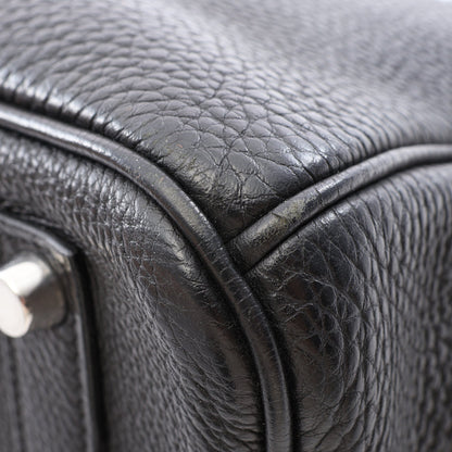 バーキン35 ハンドバッグ トゴ ブラック シルバー金具 □K刻印 エルメス バッグ HERMES