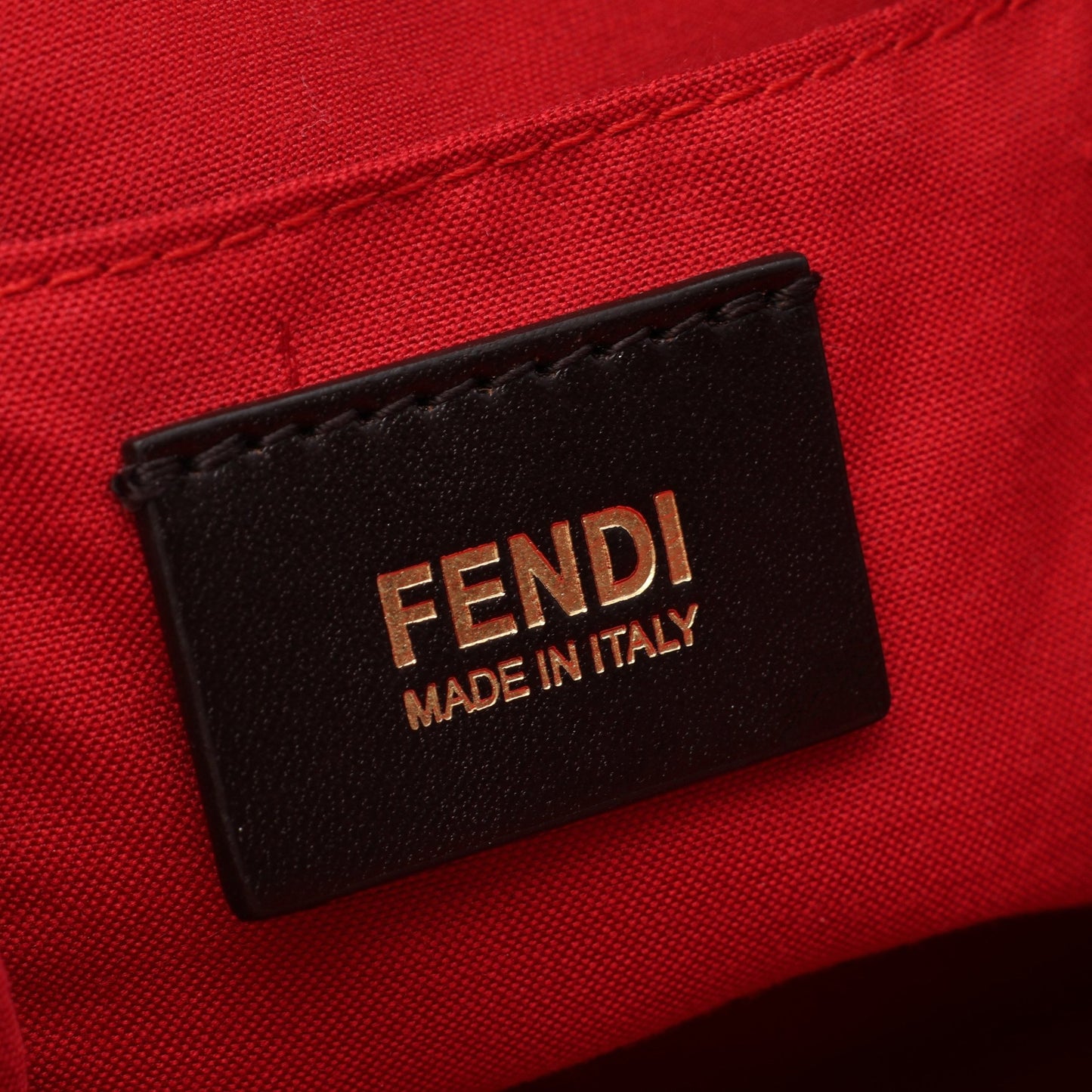 カメレオン 2WAY ハンドバッグ レザー レッド フェンディ バッグ FENDI
