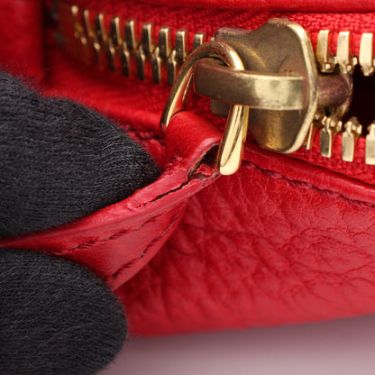カメレオン 2WAY ハンドバッグ レザー レッド フェンディ バッグ FENDI