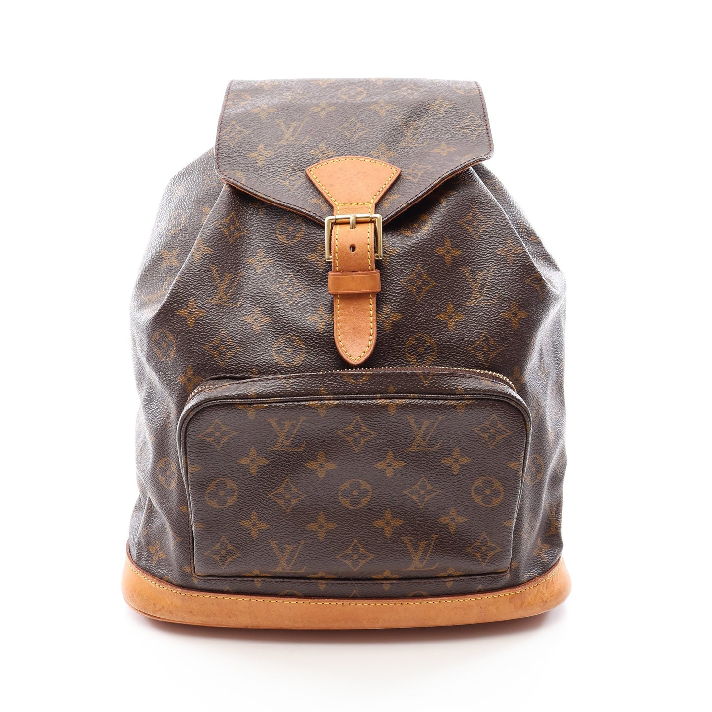 モンスリGM モノグラム バックパック リュックサック PVC レザー ブラウン ルイヴィトン バッグ LOUIS VUITTON