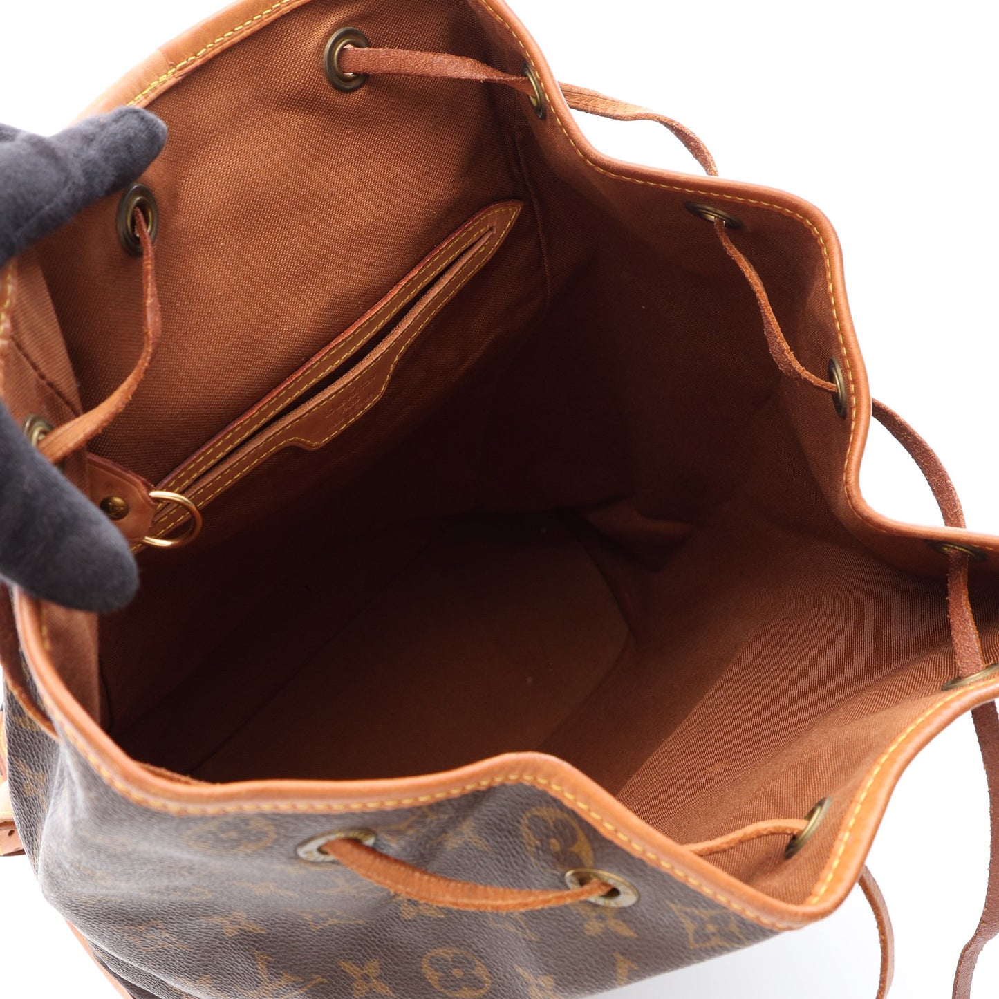 モンスリGM モノグラム バックパック リュックサック PVC レザー ブラウン ルイヴィトン バッグ LOUIS VUITTON