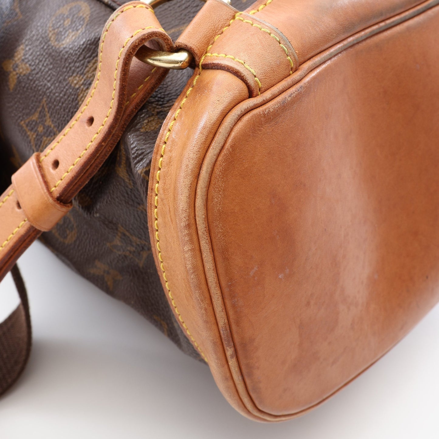 モンスリGM モノグラム バックパック リュックサック PVC レザー ブラウン ルイヴィトン バッグ LOUIS VUITTON
