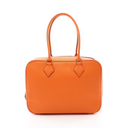 プリュム28 ハンドバッグ ヴォーエプソン オレンジ ゴールド金具 □J刻印 エルメス バッグ HERMES