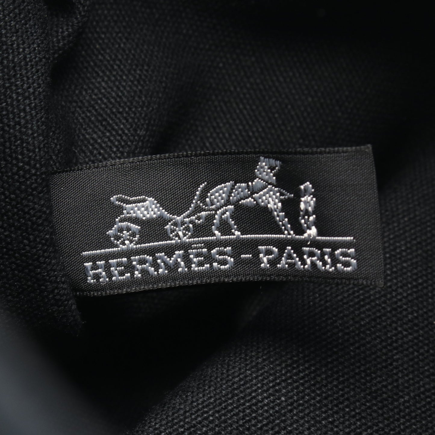トロカホリゾンタルPM ハンドバッグ トートバッグ キャンバス レザー ブラック シルバー金具 エルメス バッグ HERMES