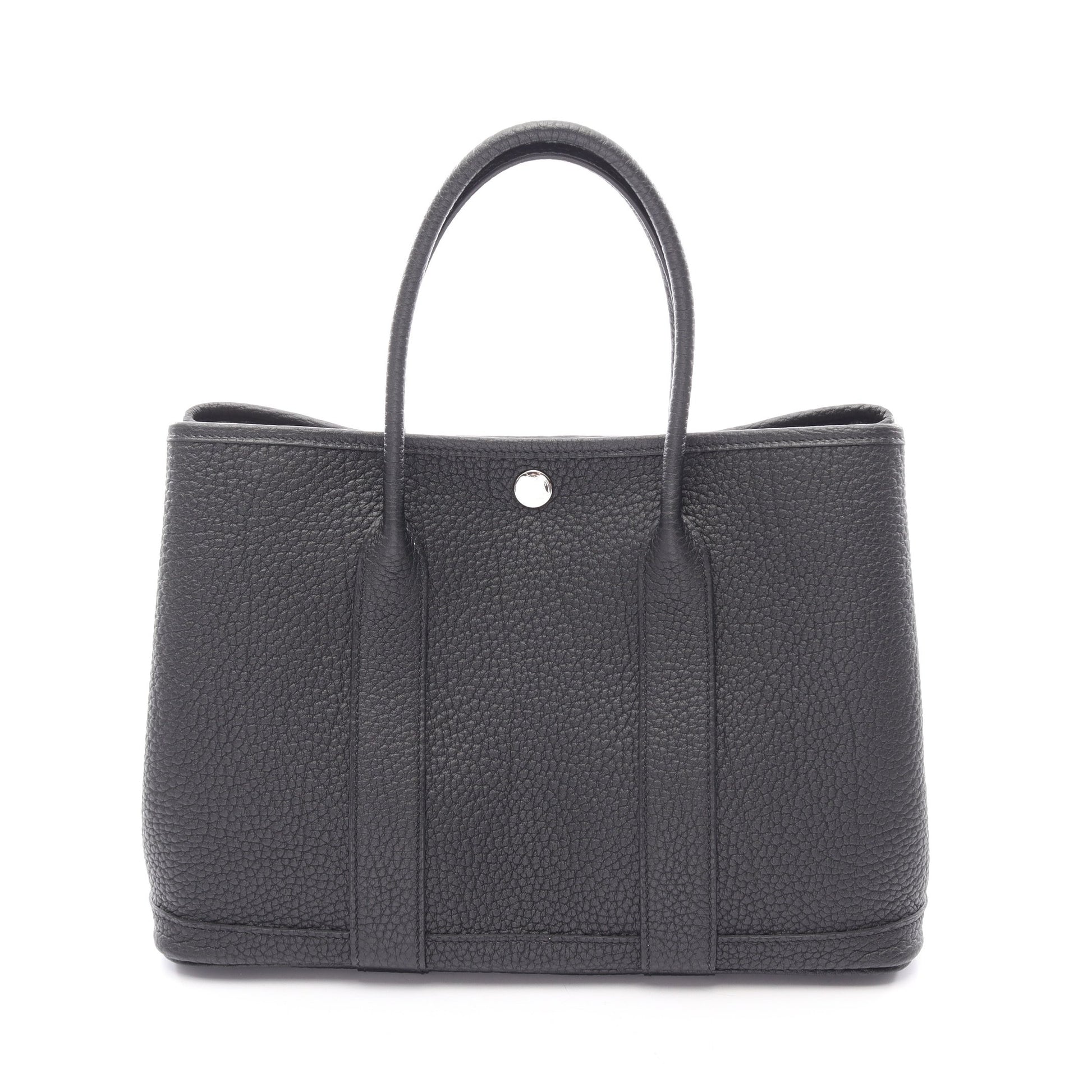 ガーデンパーティTPM ハンドバッグ トートバッグ ネゴンダ ブラック シルバー金具 B刻印 エルメス バッグ HERMES