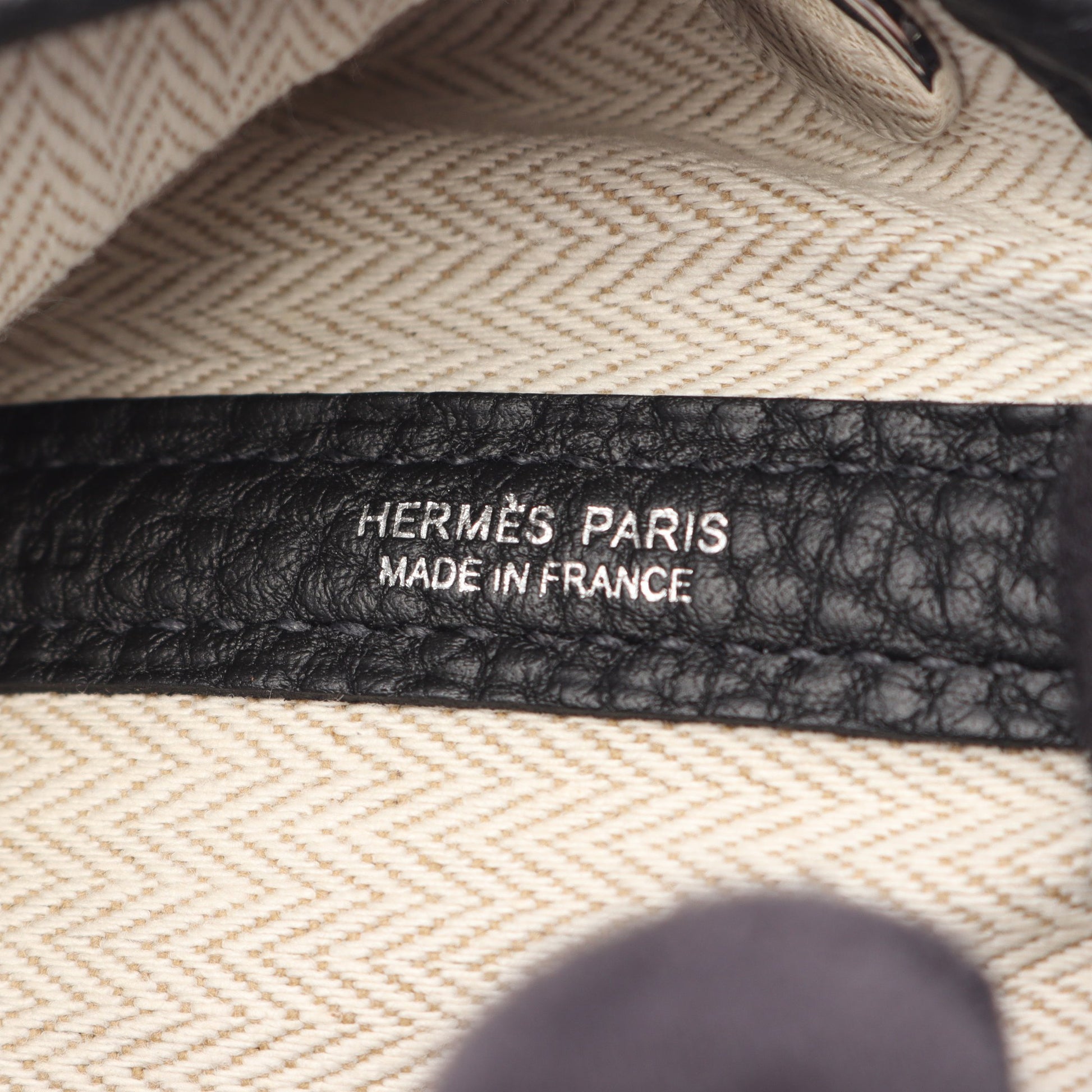 ガーデンパーティTPM ハンドバッグ トートバッグ ネゴンダ ブラック シルバー金具 B刻印 エルメス バッグ HERMES