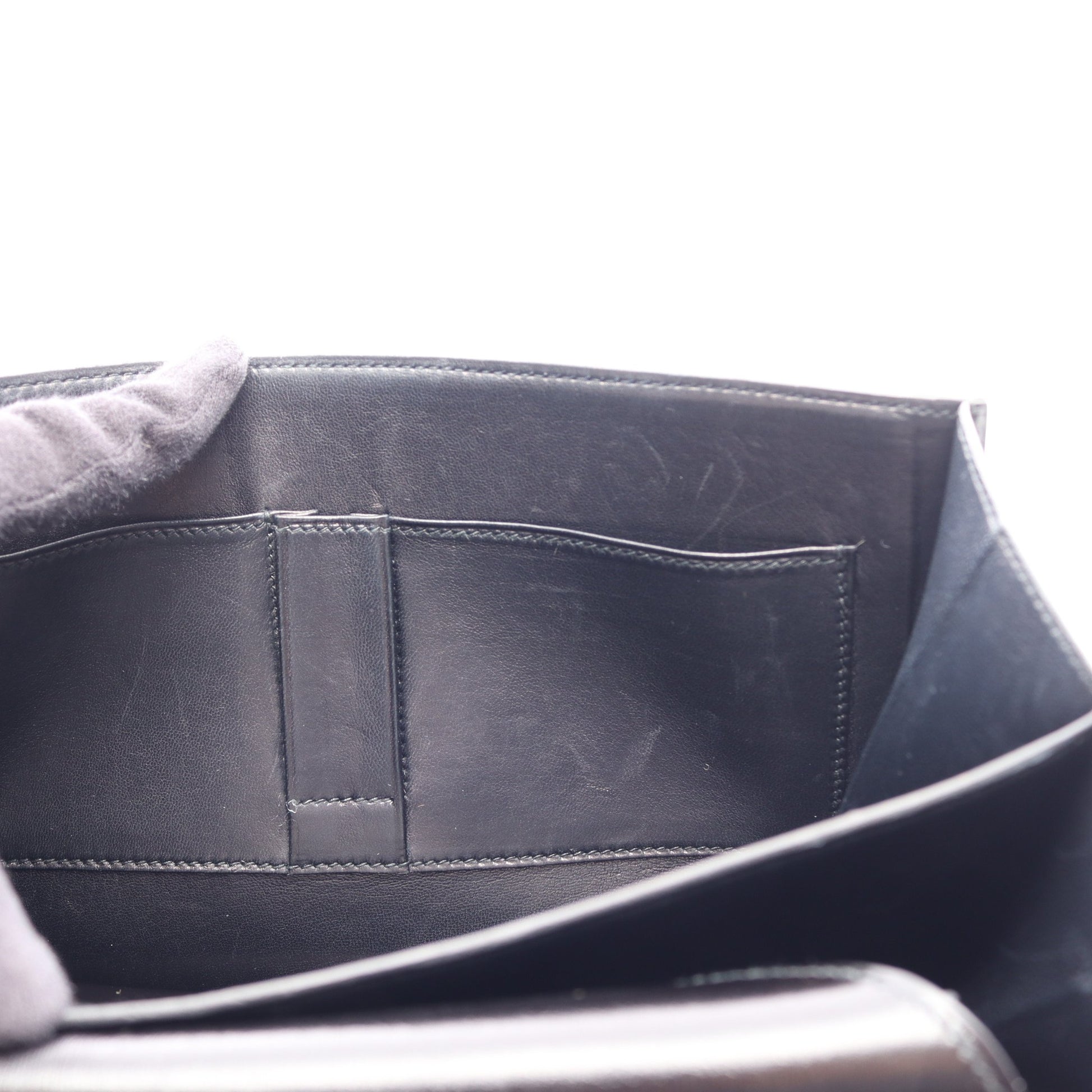 フォンスベル ショルダーバッグ ボックスカーフ ブラック ゴールド金具 ○T刻印 エルメス バッグ HERMES