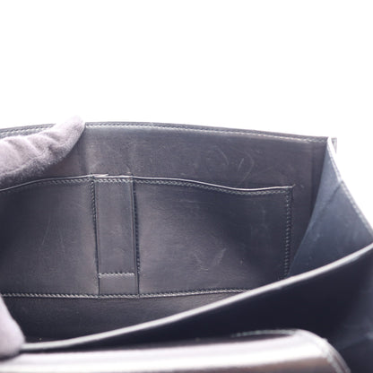 フォンスベル ショルダーバッグ ボックスカーフ ブラック ゴールド金具 ○T刻印 エルメス バッグ HERMES