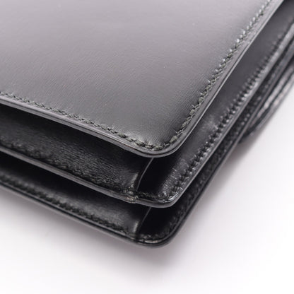 フォンスベル ショルダーバッグ ボックスカーフ ブラック ゴールド金具 ○T刻印 エルメス バッグ HERMES