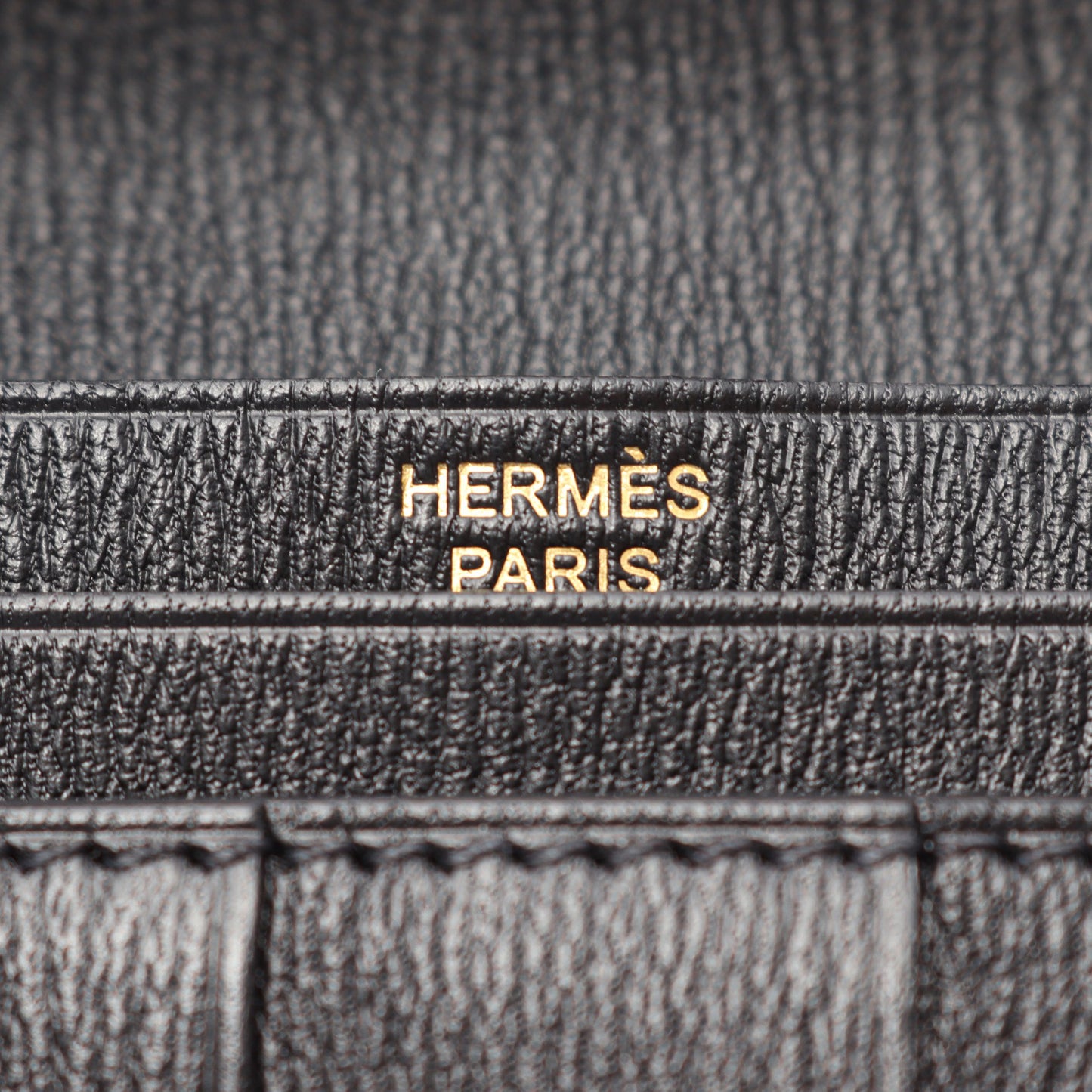 ベアンスフレ 二つ折り長財布 アリゲーターリセ ブラック ゴールド金具 Y刻印 エルメス 財布・小物 HERMES