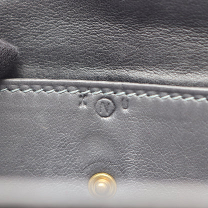 リングドゥ ショルダーバッグ オーストリッチ グレー ゴールド金具 ○N刻印 エルメス バッグ HERMES
