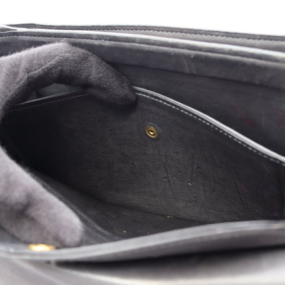 リングドゥ ショルダーバッグ オーストリッチ グレー ゴールド金具 ○N刻印 エルメス バッグ HERMES