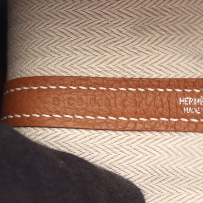 ガーデンパーティTPM ゴールド ハンドバッグ トートバッグ ネゴンダ ブラウン シルバー金具 G刻印 エルメス バッグ HERMES