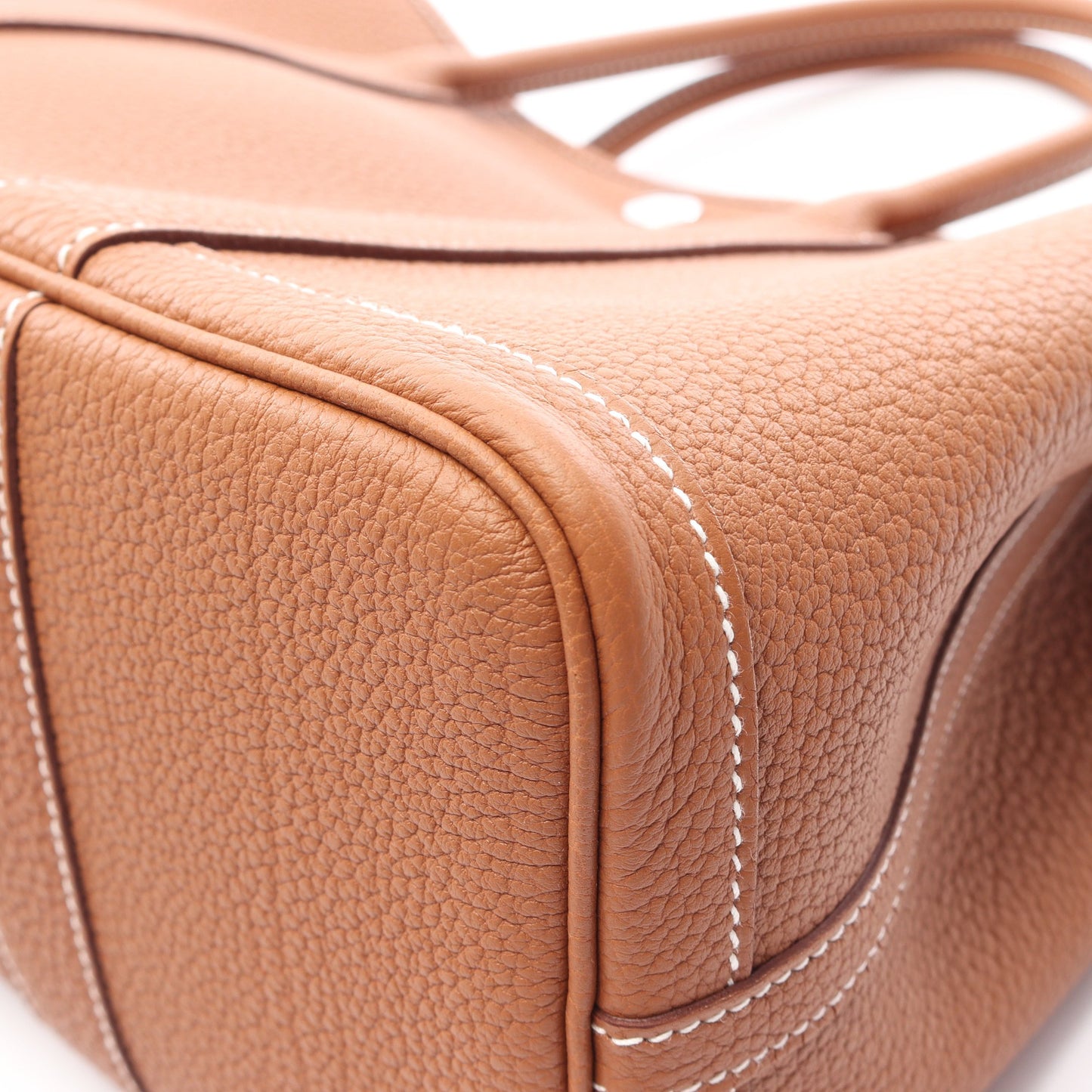 ガーデンパーティTPM ゴールド ハンドバッグ トートバッグ ネゴンダ ブラウン シルバー金具 G刻印 エルメス バッグ HERMES