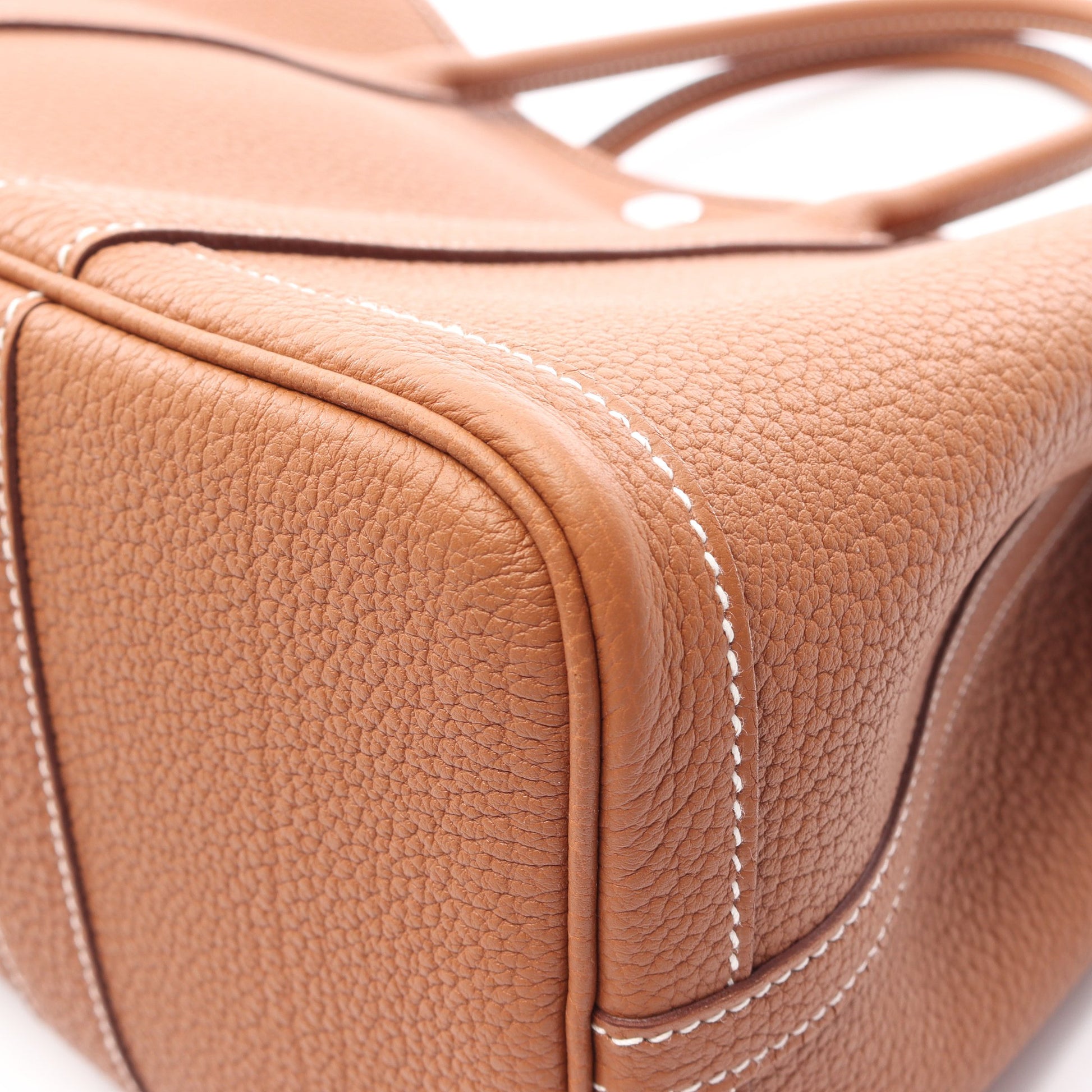 ガーデンパーティTPM ゴールド ハンドバッグ トートバッグ ネゴンダ ブラウン シルバー金具 G刻印 エルメス バッグ HERMES