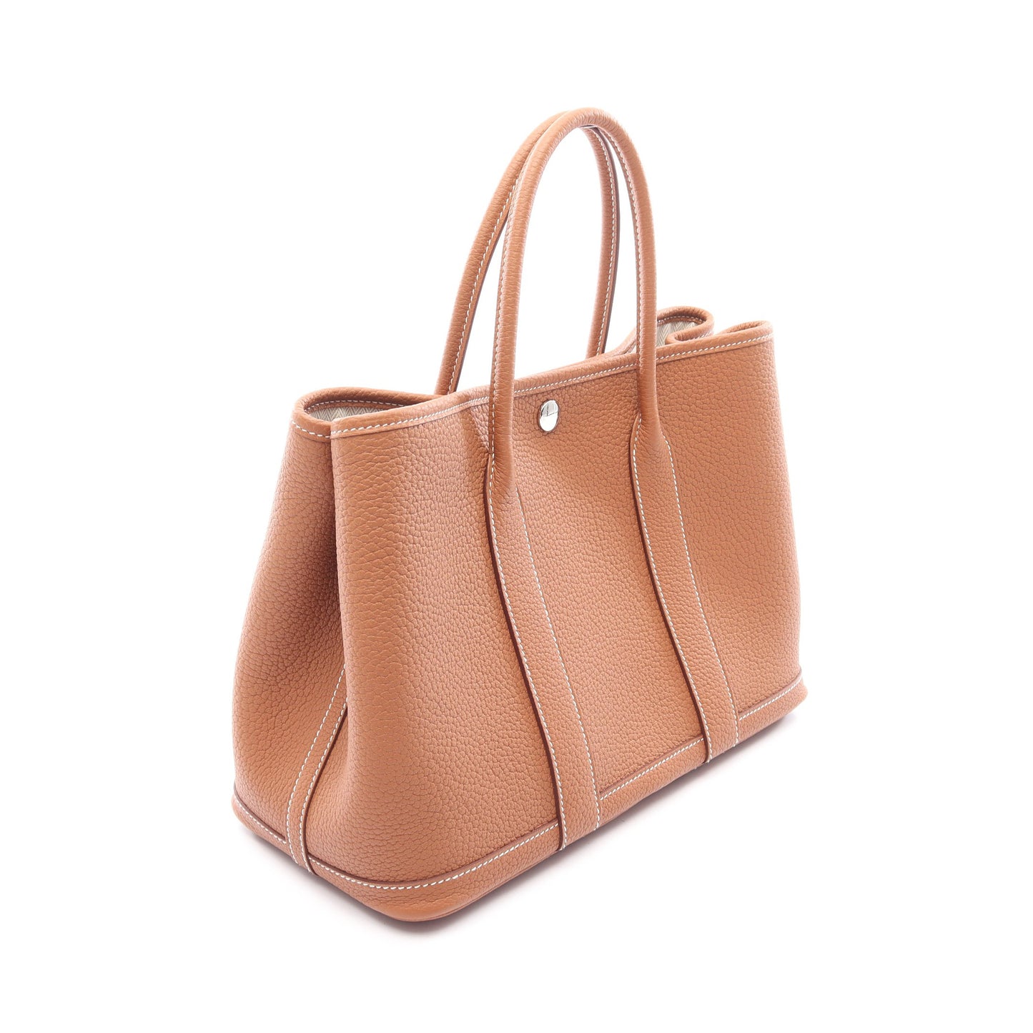 ガーデンパーティTPM ゴールド ハンドバッグ トートバッグ ネゴンダ ブラウン シルバー金具 G刻印 エルメス バッグ HERMES