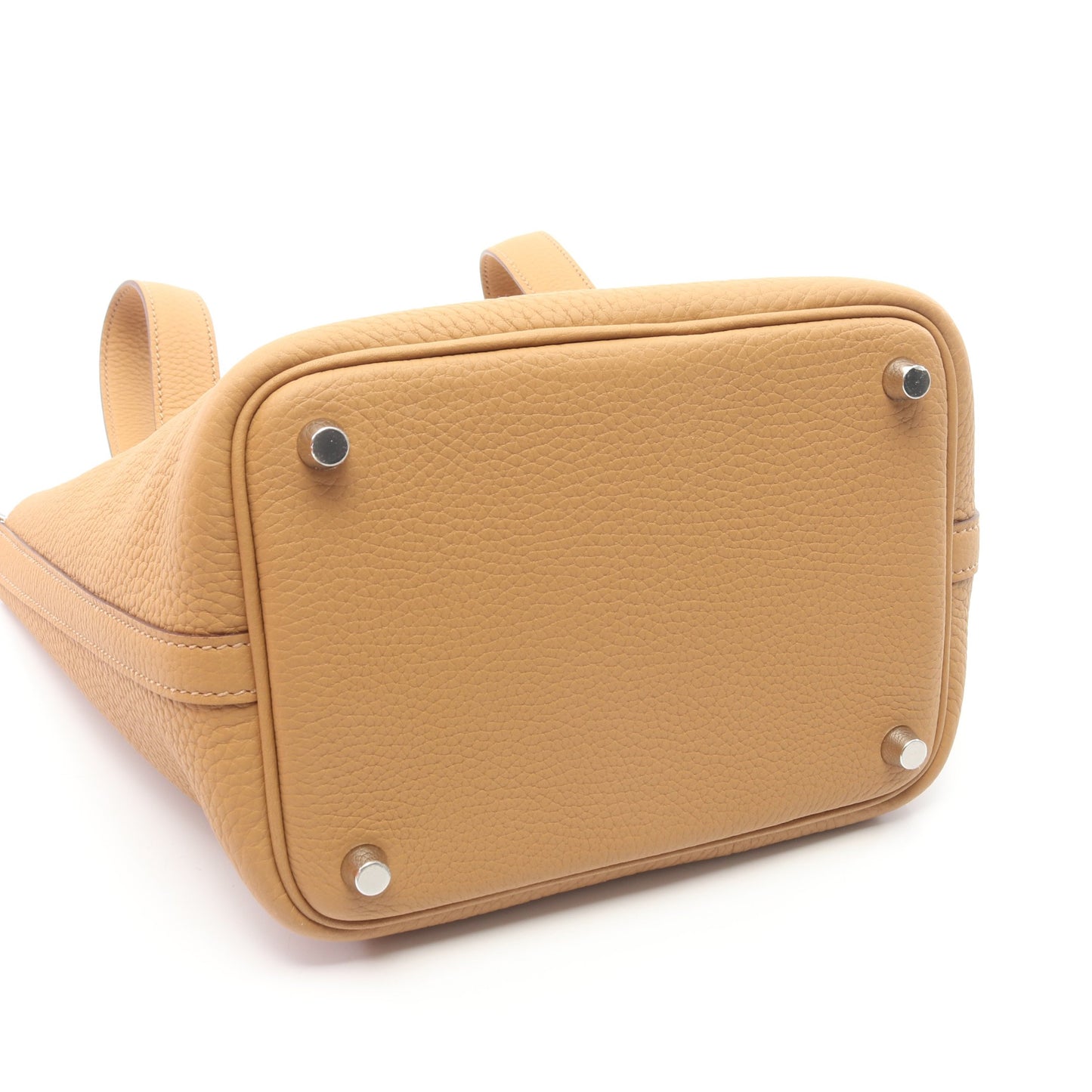 ピコタンロックPM ビスキュイ ハンドバッグ トリヨンクレマンス ベージュ シルバー金具 G刻印 エルメス バッグ HERMES
