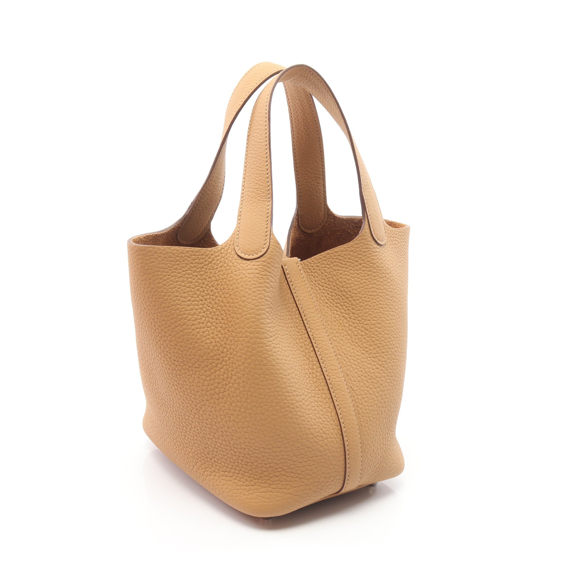 ピコタンロックPM ビスキュイ ハンドバッグ トリヨンクレマンス ベージュ シルバー金具 G刻印 エルメス バッグ HERMES