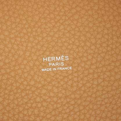 ピコタンロックPM ビスキュイ ハンドバッグ トリヨンクレマンス ベージュ シルバー金具 G刻印 エルメス バッグ HERMES