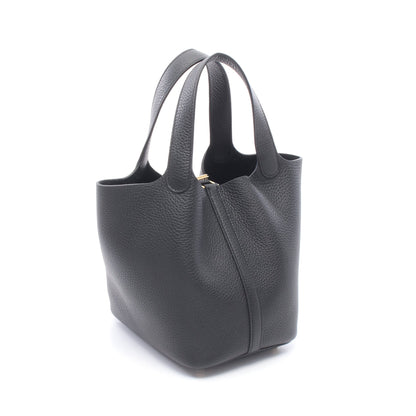 ピコタンロックPM ハンドバッグ トリヨンクレマンス ブラック ゴールド金具 G刻印 エルメス バッグ HERMES