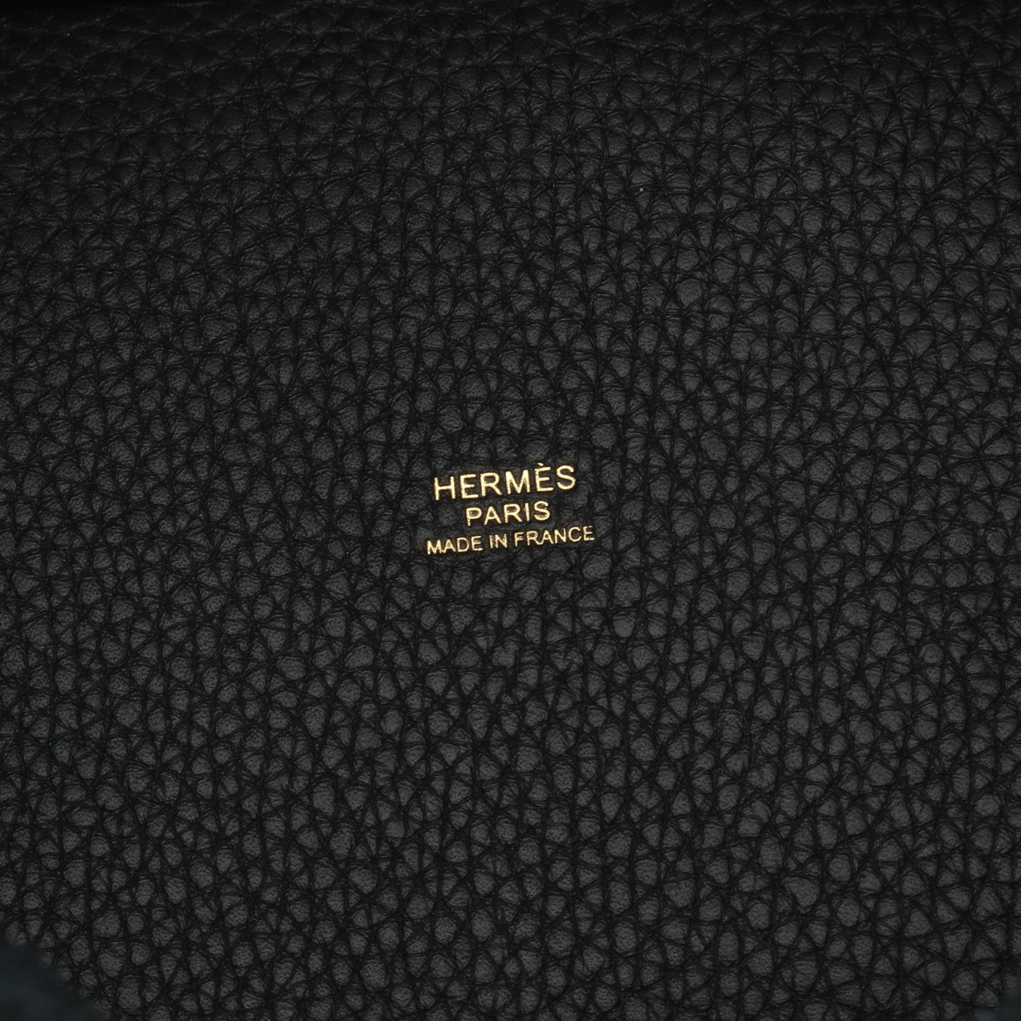 ピコタンロックPM ハンドバッグ トリヨンクレマンス ブラック ゴールド金具 G刻印 エルメス バッグ HERMES