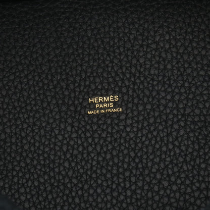 ピコタンロックPM ハンドバッグ トリヨンクレマンス ブラック ゴールド金具 G刻印 エルメス バッグ HERMES