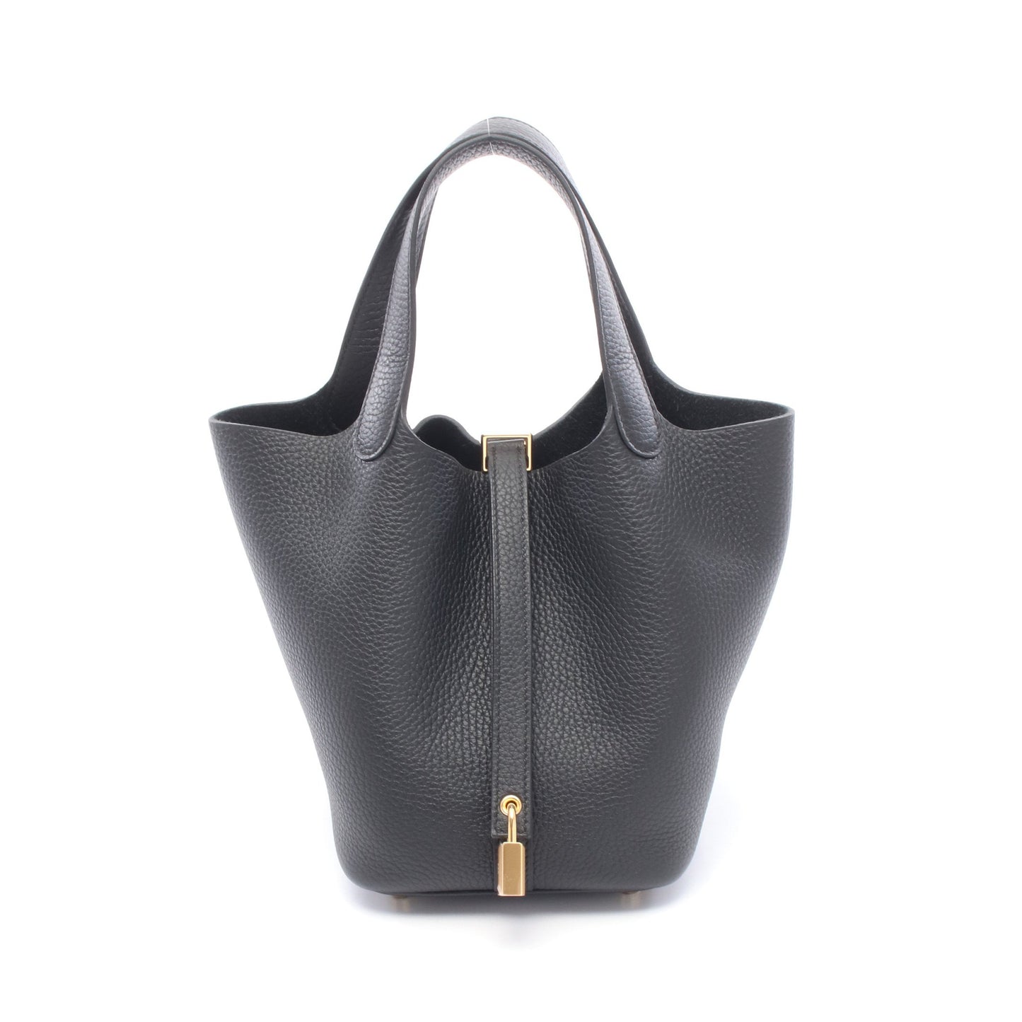 ピコタンロックPM ハンドバッグ トリヨンクレマンス ブラック ゴールド金具 G刻印 エルメス バッグ HERMES