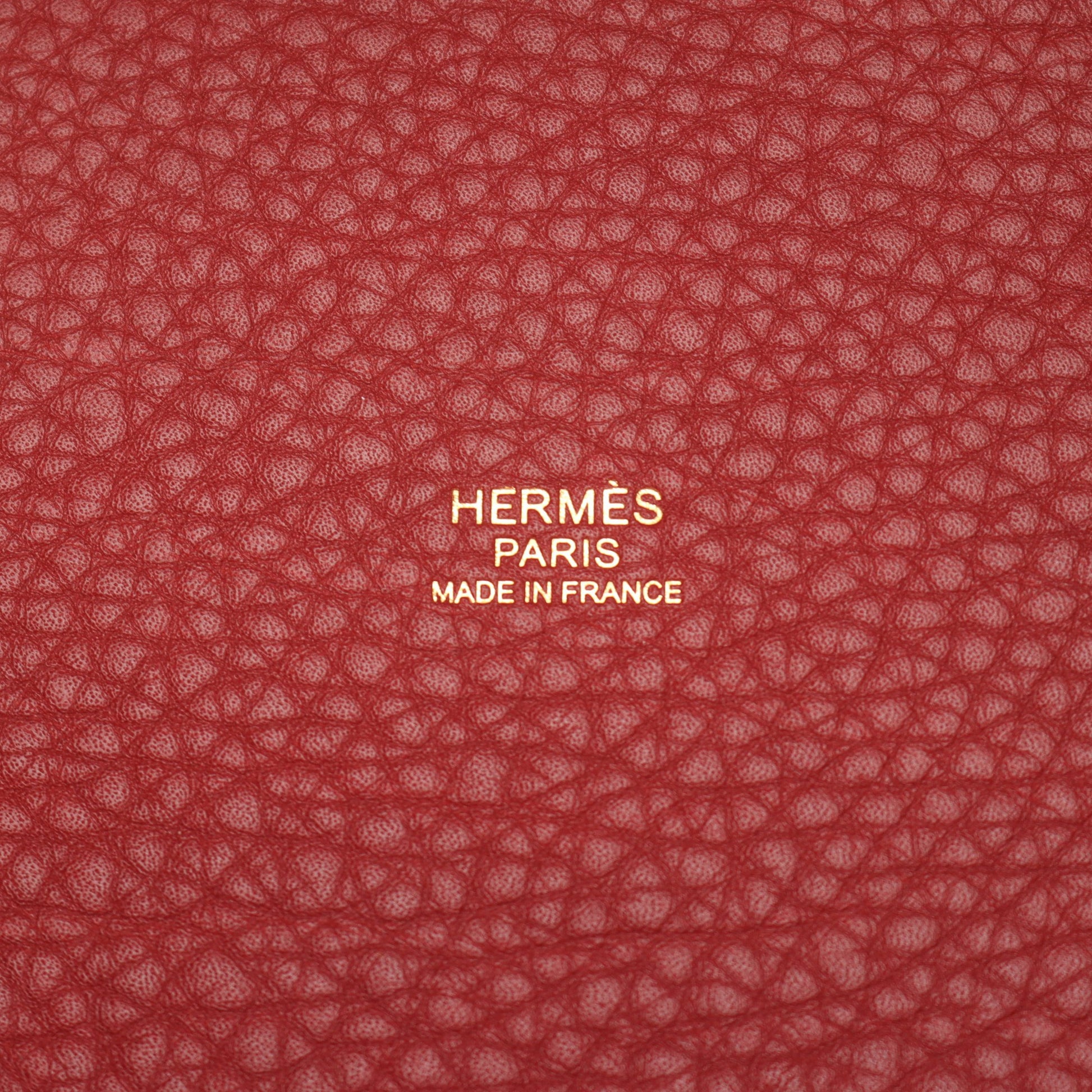 ピコタンロックPM ルージュアッシュ ハンドバッグ トリヨンクレマンス ボルドー ゴールド金具 K刻印 エルメス バッグ HERMES