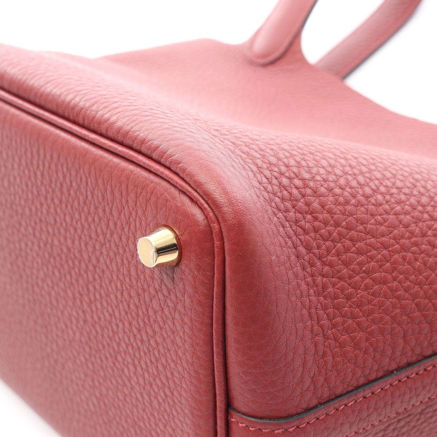 ピコタンロックPM ルージュアッシュ ハンドバッグ トリヨンクレマンス ボルドー ゴールド金具 K刻印 エルメス バッグ HERMES