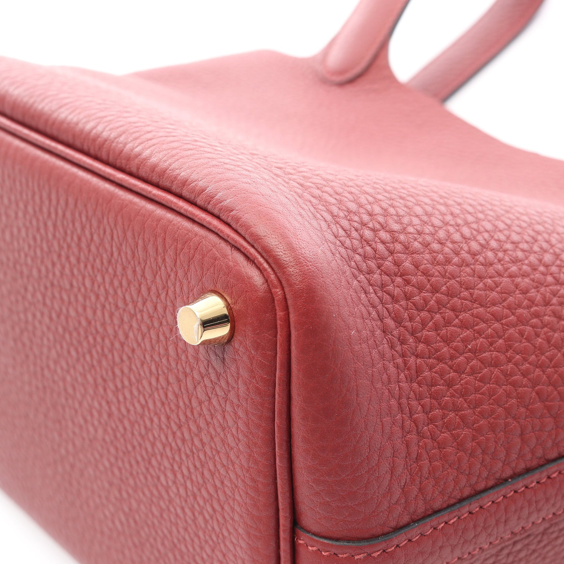 ピコタンロックPM ルージュアッシュ ハンドバッグ トリヨンクレマンス ボルドー ゴールド金具 K刻印 エルメス バッグ HERMES