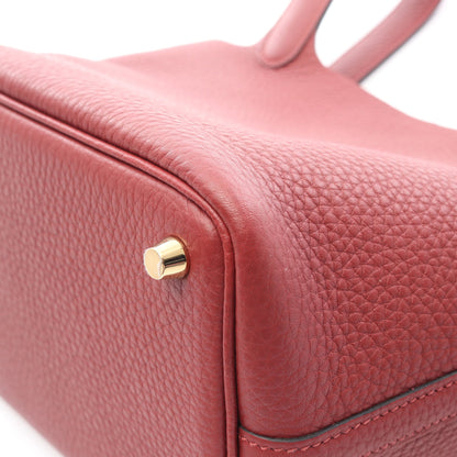 ピコタンロックPM ルージュアッシュ ハンドバッグ トリヨンクレマンス ボルドー ゴールド金具 K刻印 エルメス バッグ HERMES