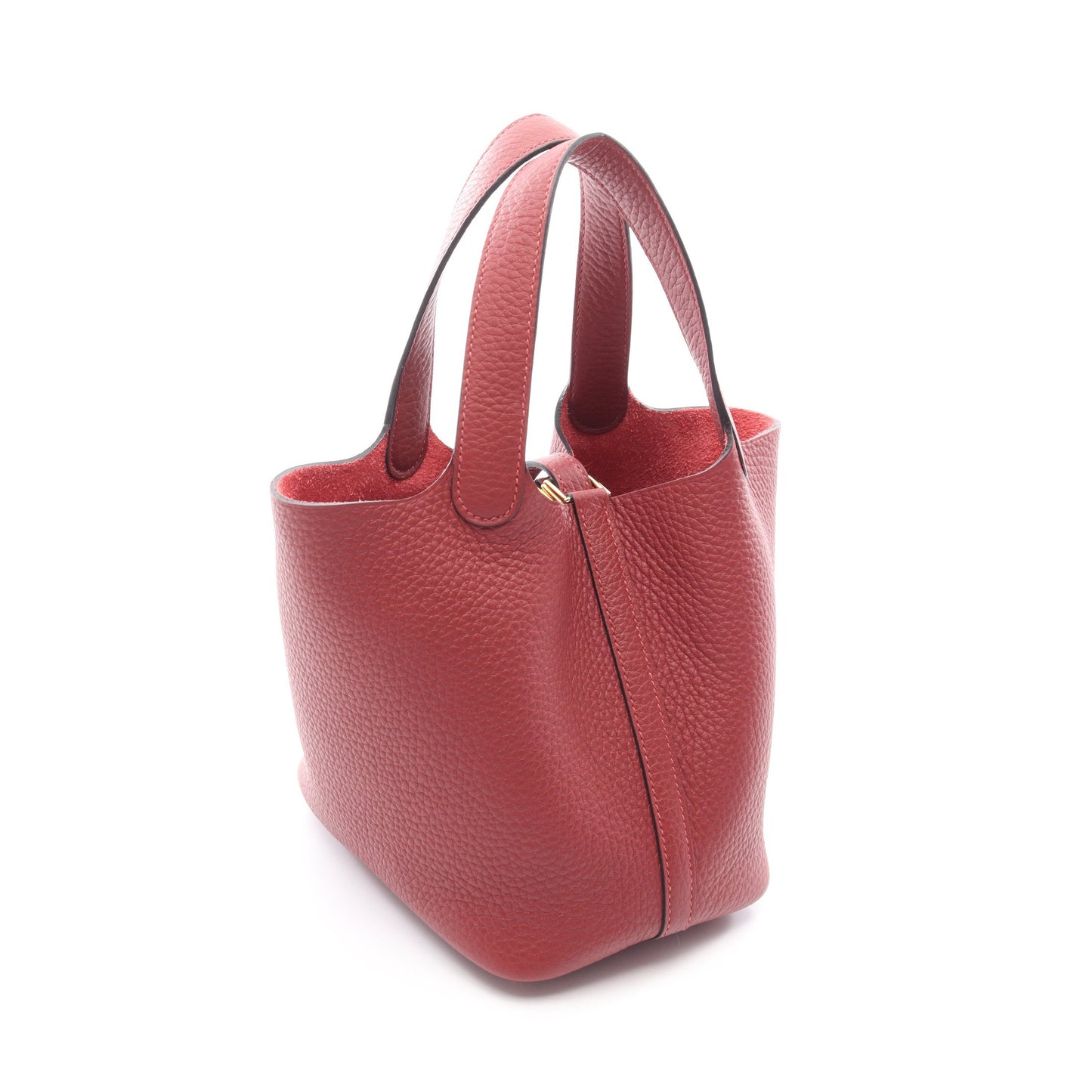 ピコタンロックPM ルージュアッシュ ハンドバッグ トリヨンクレマンス ボルドー ゴールド金具 K刻印 エルメス バッグ HERMES
