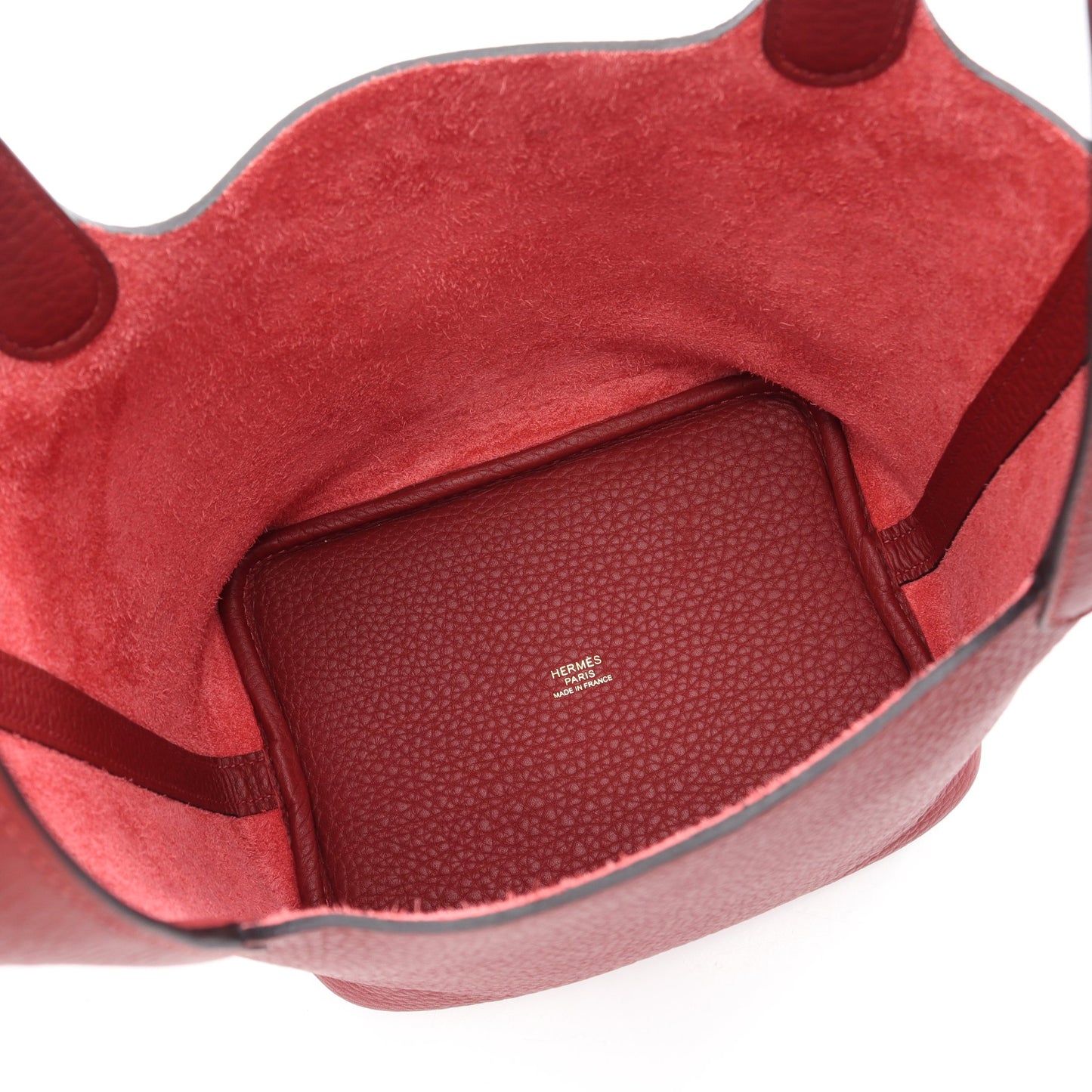 ピコタンロックPM ルージュアッシュ ハンドバッグ トリヨンクレマンス ボルドー ゴールド金具 K刻印 エルメス バッグ HERMES