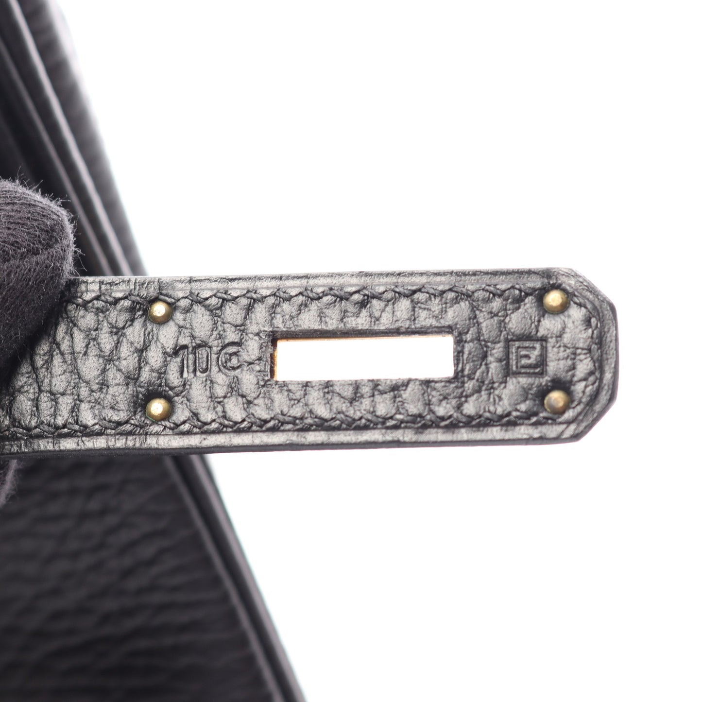 バーキン30 ハンドバッグ アルデンヌ ブラック ゴールド金具 □E刻印 エルメス