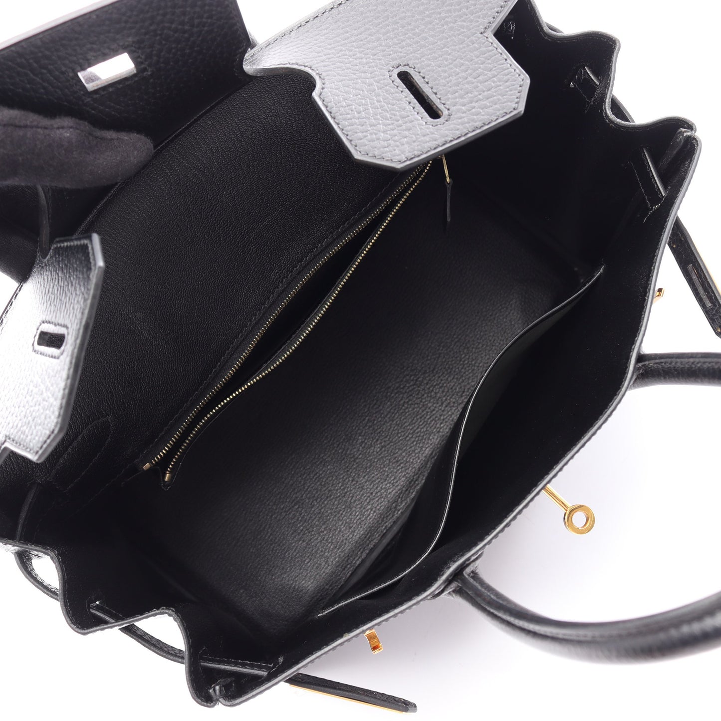 バーキン30 ハンドバッグ アルデンヌ ブラック ゴールド金具 □E刻印 エルメス