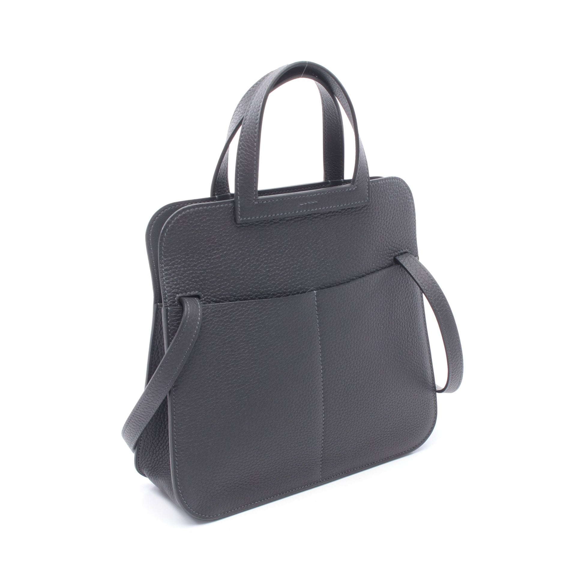 アルザン25 キャバン 2WAY ハンドバッグ トリヨンクレマンス ダークネイビー シルバー金具 K刻印 エルメス バッグ HERMES