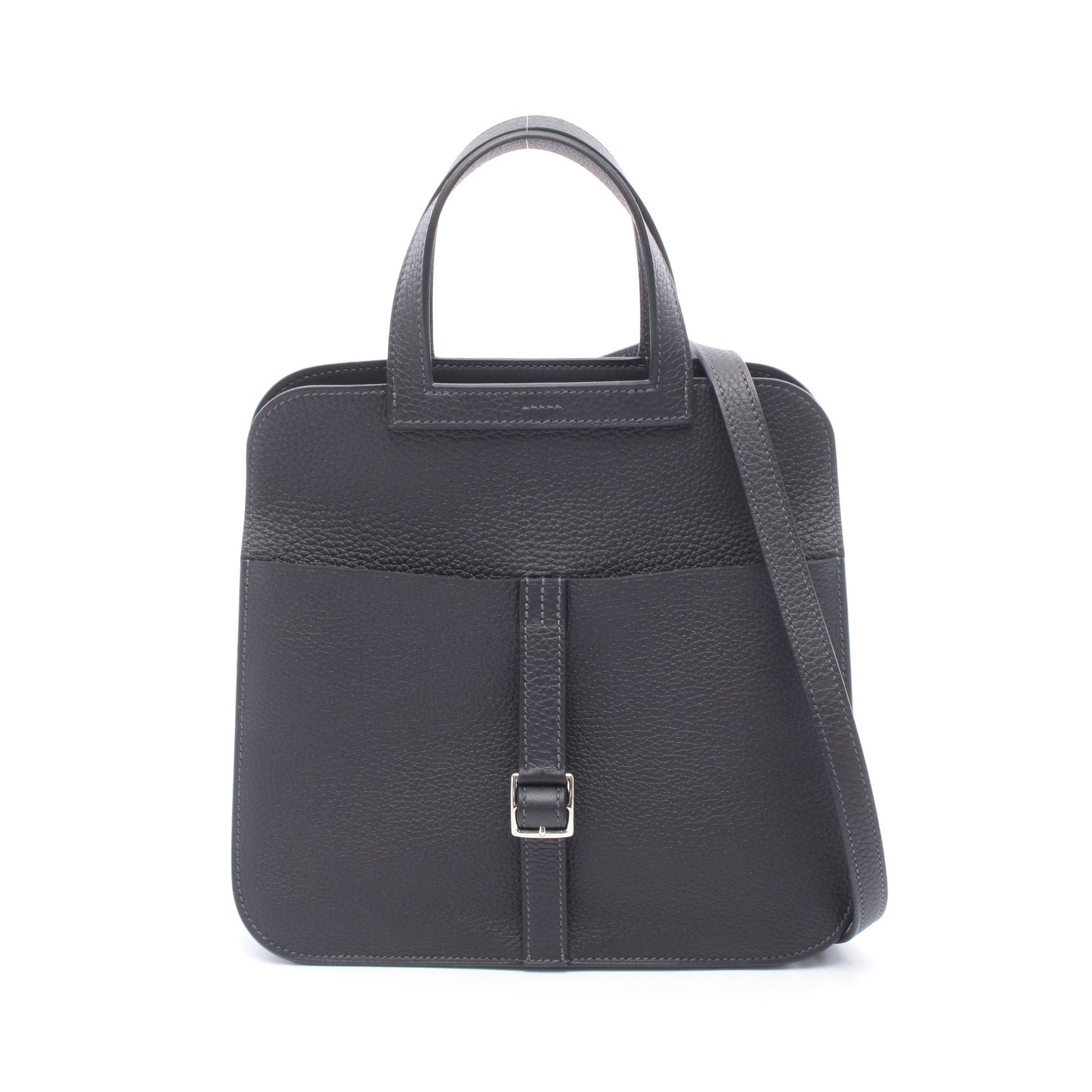 アルザン25 キャバン 2WAY ハンドバッグ トリヨンクレマンス ダークネイビー シルバー金具 K刻印 エルメス バッグ HERMES