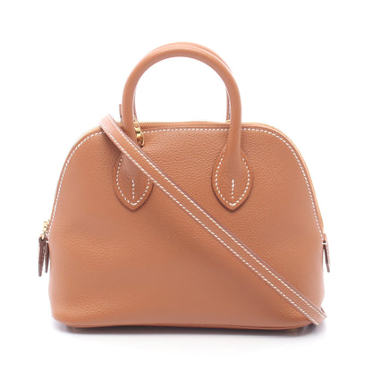 ボリード1923 ミニ ゴールド 2WAY ハンドバッグ エバーカラー ブラウン ゴールド金具 K刻印 エルメス バッグ HERMES