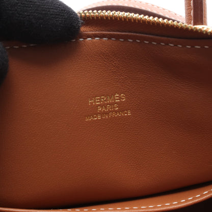 ボリード1923 ミニ ゴールド 2WAY ハンドバッグ エバーカラー ブラウン ゴールド金具 K刻印 エルメス バッグ HERMES
