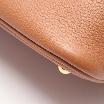 ボリード1923 ミニ ゴールド 2WAY ハンドバッグ エバーカラー ブラウン ゴールド金具 K刻印 エルメス バッグ HERMES