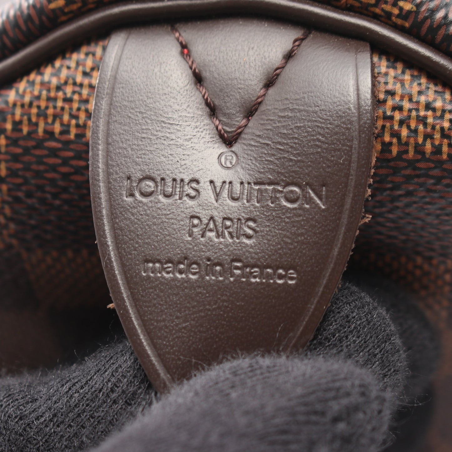 スピーディ30 ダミエエベヌ ハンドバッグ PVC レザー ブラウン ルイヴィトン バッグ LOUIS VUITTON