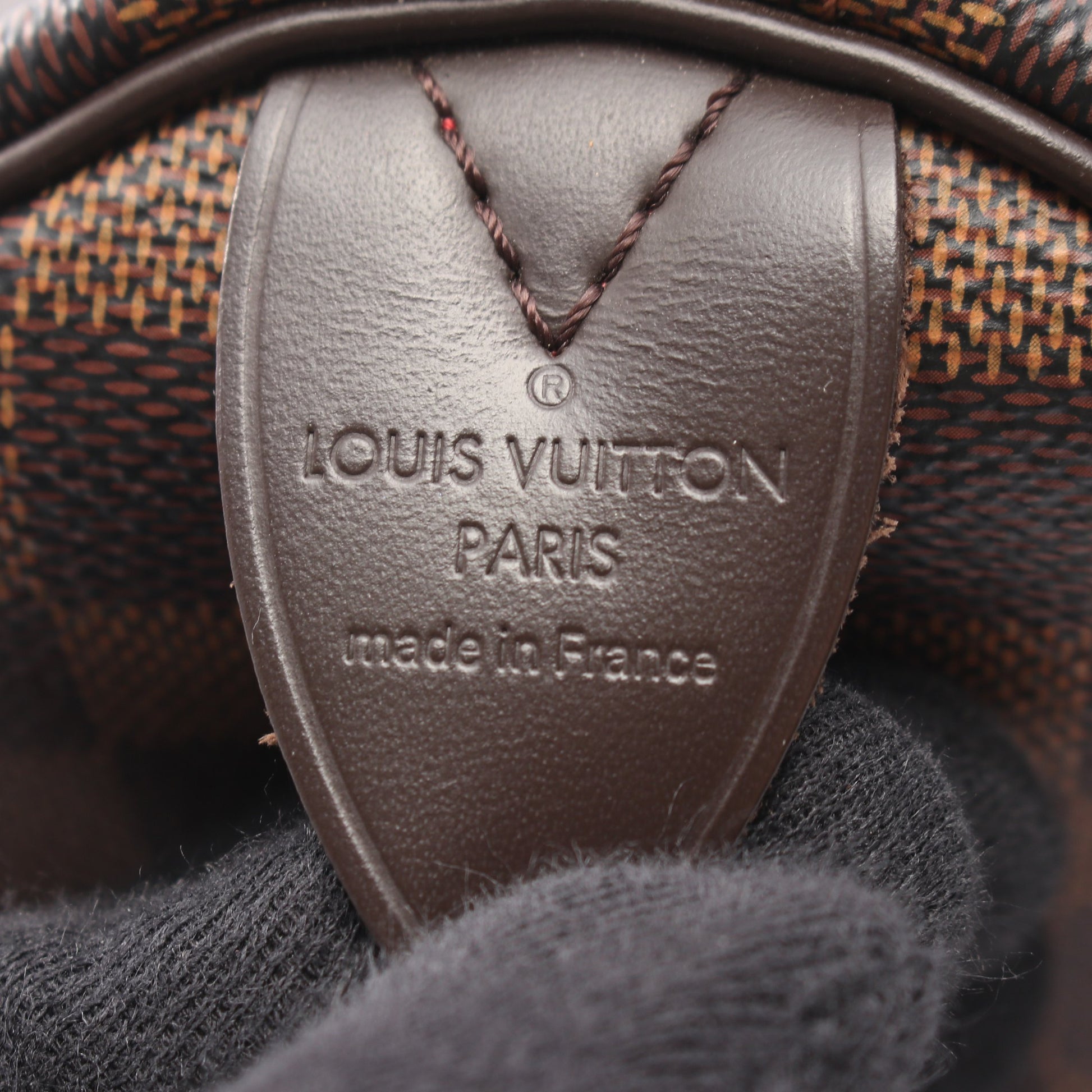 スピーディ30 ダミエエベヌ ハンドバッグ PVC レザー ブラウン ルイヴィトン バッグ LOUIS VUITTON