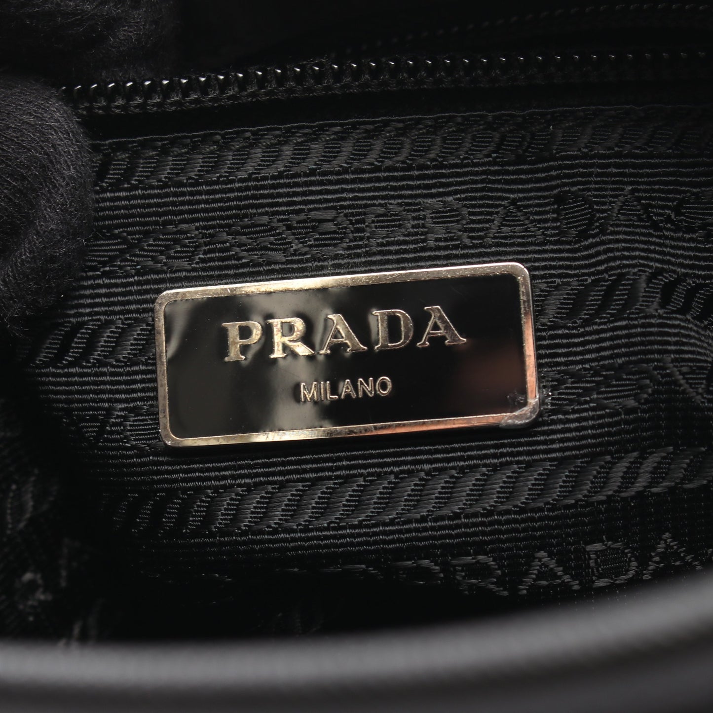 ショルダーバッグ ナイロン サフィアーノレザー ブラック プラダ バッグ PRADA